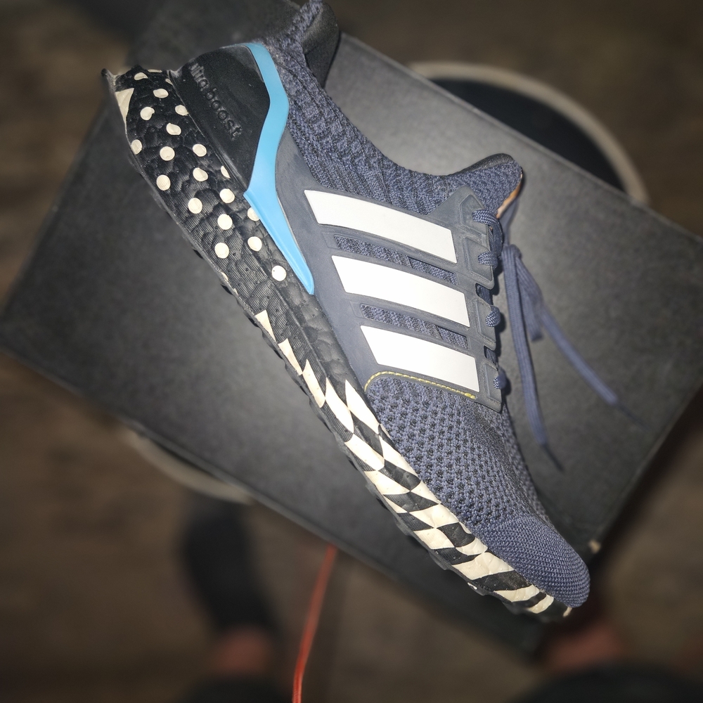 Adidas Black and Blue Running Shoes - Picture 4 of 9
